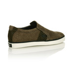 Vento Slip On // Grey + Olive (US: 7)