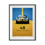 Ferrari 250 GTO Targa Florio 1964 // Poster (19.7"W x 27.5"H)