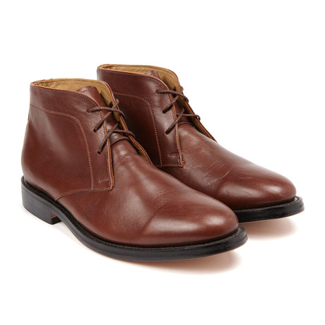 John Doe Shoes // Harlow Leather Boot // Brandy Calfskin (US: 8)