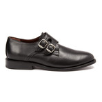 Lanciano Leather Double Monk // Black Boxcalf (US: 9)