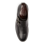 Lanciano Leather Double Monk // Black Boxcalf (US: 9)