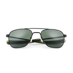 Aviator Sunglasses // Matte Black (55mm)