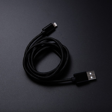Nylon Lighting Cable // Black (Short // 6")