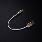 Nylon Lighting Cable // Gold + White (Short // 6")