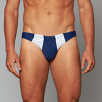 Sport Bikini // Navy + White (XL)