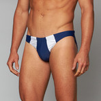 Sport Bikini // Navy + White (XL)