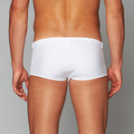 Capri Sqare Cut Buckle Swimsuit // White (S)