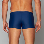 Priapos Swim Trunk with C-Ring // Navy + White (S)