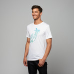 Lay Low // Ocean Crew Tee // White (M)