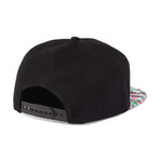 Lay Low // Flamingo Snapback Baseball Cap // Black