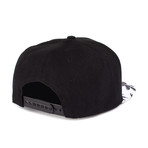 Lay Low // Palm Tree Snapback Baseball Cap // Black