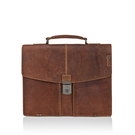 Jakov // Country Leather Briefcase