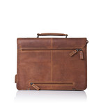 Country Leather Briefcase Bag // Natural