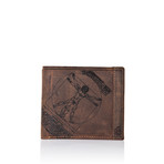 Polished Leather Wallet // Brown