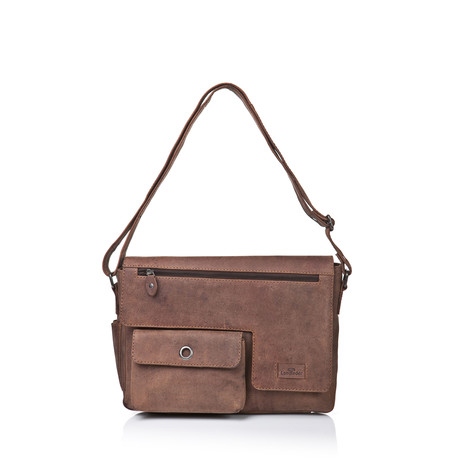 Country Leather Old School Messenger