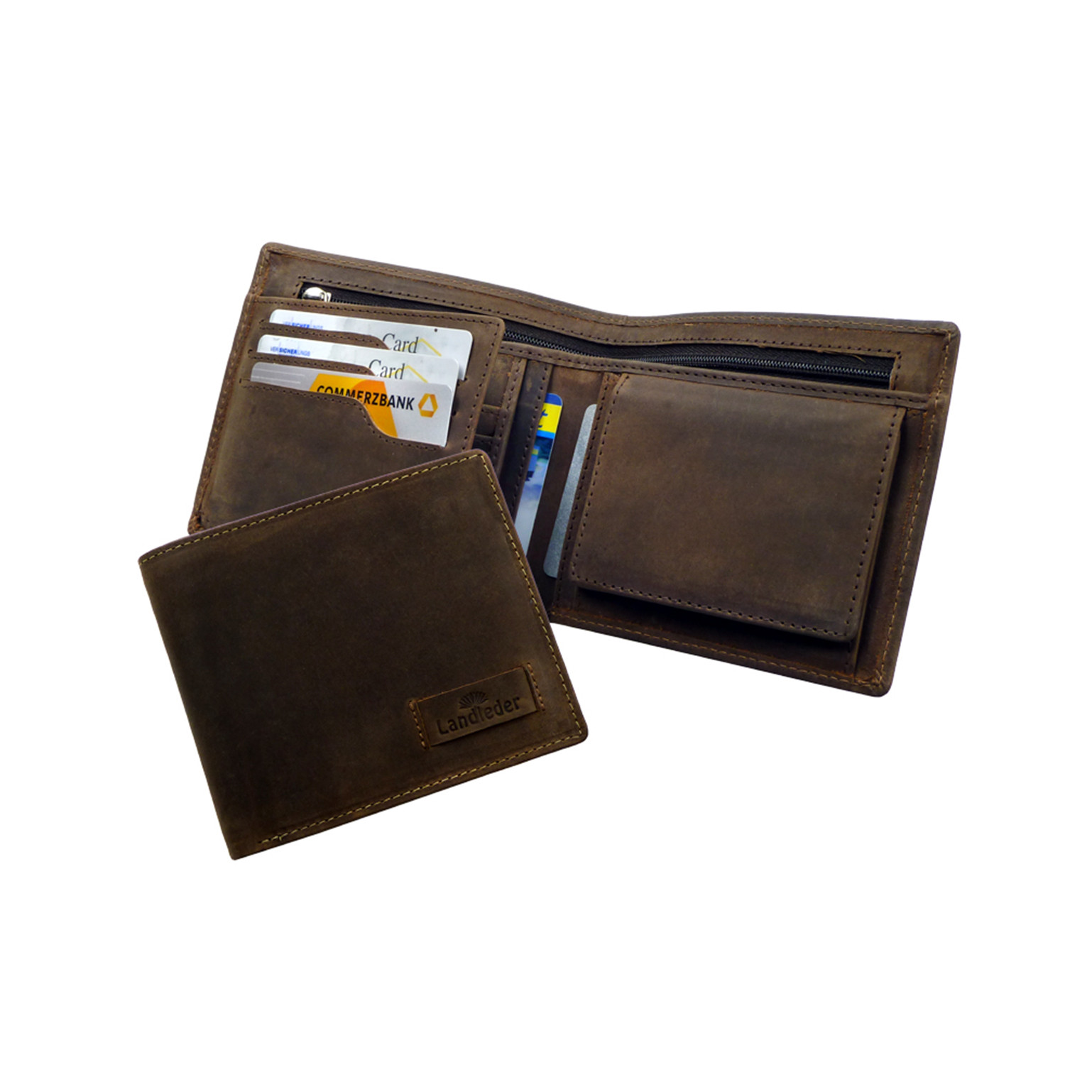 Country Leather Men's Wallet // Brown - Landleder - Touch ...