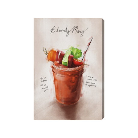 Bloody Mary // Stretched Canvas (16"L x 24"W)