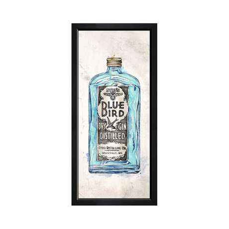 Blue Bird Gin // Framed Print