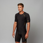 A400 Short Sleeve Compression Top // Gold (XS)