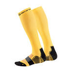 Essentials Compression Sock // Yellow + Black (L)