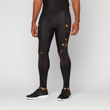 A400 Long Compression Tights // Gold (XS)