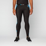 A200 Long Compression Tights // Black + Graffiti (XS)