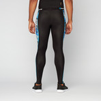 A200 Long Compression Tights // Black + Graffiti (XS)