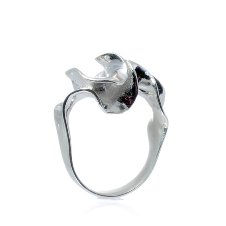 Silver Micro Flora Ring (Size 5)