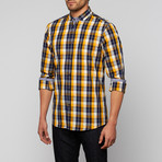 Checkered Button-Up // Yellow + Black (3XL)