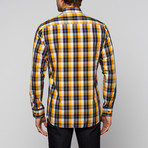 Checkered Button-Up // Yellow + Black (3XL)