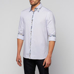 Double Collar Button-Up // Blue Check (S)