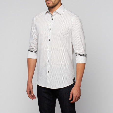 Micro Dot Button-Up // White (S)