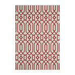 Fretwork Indoor + Outdoor Rug // Ivory