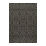 Diamond Indoor + Outdoor Rug // Charcoal (3'-11"L x 5'-7"W)