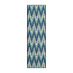 Wavelength Indoor + Outdoor Rug // Blue