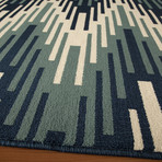 Wavelength Indoor + Outdoor Rug // Blue