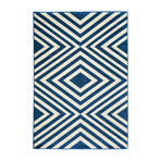 Prismatic Indoor + Outdoor Rug // Navy (3'-11"L x 5'-7"W)