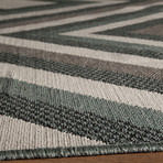 Prismatic Indoor + Outdoor Rug // Sage (6'-7"L x 9'-6"W)