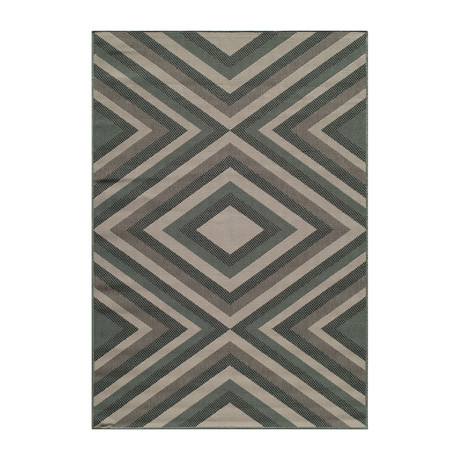 Prismatic Indoor + Outdoor Rug // Sage (6'-7"L x 9'-6"W)