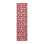 Maze Indoor + Outdoor Rug // Red (2'-3"L x 7'-6" Runner)