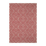 Maze Indoor + Outdoor Rug // Red (2'-3"L x 7'-6" Runner)