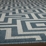 Maze Indoor + Outdoor Rug // Blue