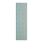 Maze Indoor + Outdoor Rug // Blue