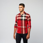 Plaid Button Up // Red (M)