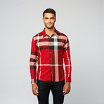 Plaid Button Up // Red (2XL)