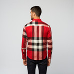 Plaid Button Up // Red (L)