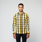 Plaid Button Up // Yellow + Black (L)