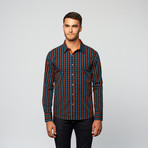 Grid Button Up // Orange (M)