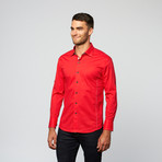 Stitch Button Down // Red (L)