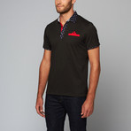 Short-Sleeve Polo // Black Dot (XL)